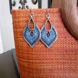 earrings navy blue